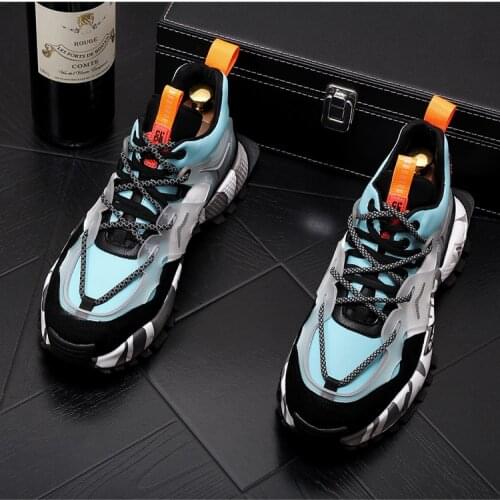 Luxury designer Top quality New Mens colour mixed Causal flat platform shoes Hip-hop punk Loafers sneakers for web celebrity