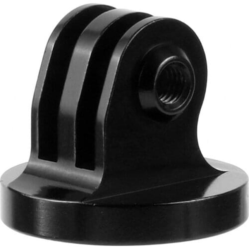 Mini Tripod Mount Adapter, Aluminum Alloy Outdoor Sports Camera Base with 1/4 "Screw Hole