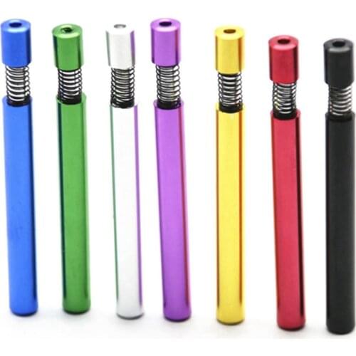 1pc 82MM Metal Mouthpiece Hookah Self Cleaning Hitter Tobacco Smoking Cigarette Holder Shisha Accessories