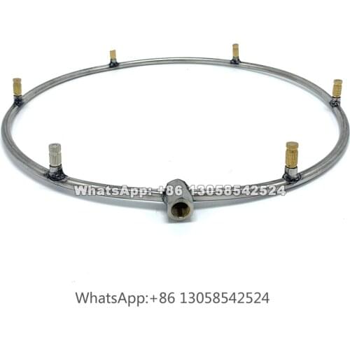 Outdoor Cooling Misting Ring for Fan, Misting Fan Ring System for Home and Garden Cooling with 3/4/5 Nozzle Seats