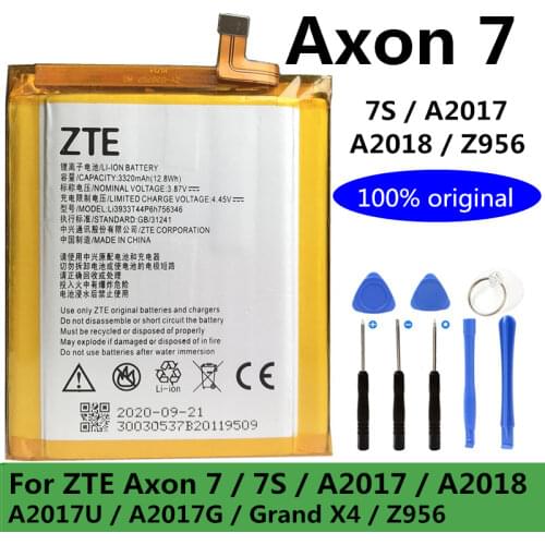 New Original High Quality 3320mAh Li3933T44P6h756346 Battery For ZTE Axon 7 A2017 A2017G A2017U Battery Li3931T44P8H756346