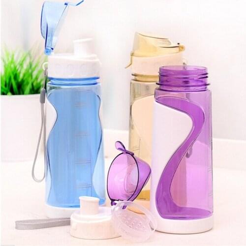 Durable 3 Color 700ml Water Bottle Outdoor Sports Health Flesh Fruit Lemon Juice Drinking Bottle With Strap School Drinkware