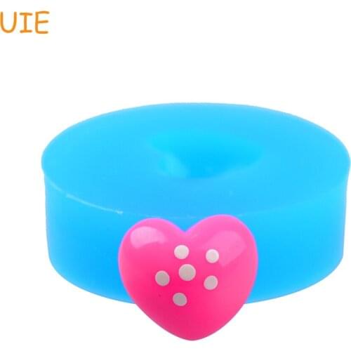 PYL289U 13.3mm Mini Heart Silicone Mold - Fondant, Cupcake Topper, Resin, Polymer Clay, Candy, Chocolate, Gum Paste, Food Safe