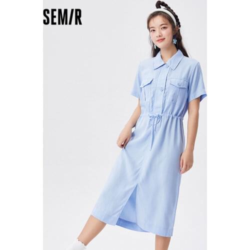 Модные платья-рубашки Semir China At AliExpress