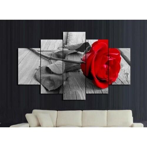 Modern Rose Flower Canvas Print Painting Wall Art Home Decoration Living Room Unframed