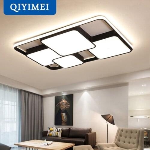 White Black Painted Modern LED Chandelier lights for Bedroom study room dining room lighting AC85-260V Home Chandelier fixtures