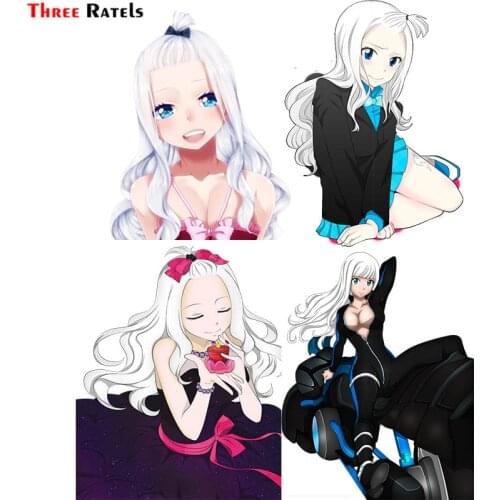 Three Ratels F211 Anime Girl Mirajane Fairy Tail For Passat B6 Car hood Or Door Sticker Decoration Auto Accessories Vinyl Decal