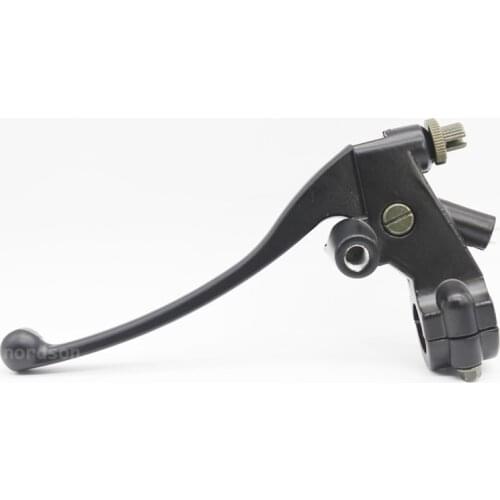 Universal 7/8" 22mm Motorcycle Left Brake Clutch Lever With Lens Holder Master Cylinder For Honda CB400 Hornet 250 CB600 VFR400