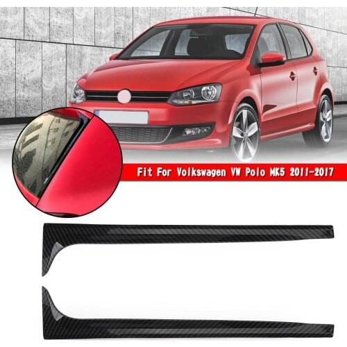 Artudatech Areyourshop Rear Window Spoiler Canard Side Fit For Volkswagen VW Polo MK5 11-17 Carbon Fiber Car Accessories