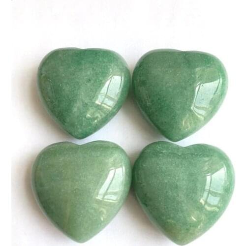 Green Aventurine Heart Shaped Crystals Healing Stones New Arrivals Natural Hand Carved For Decoration