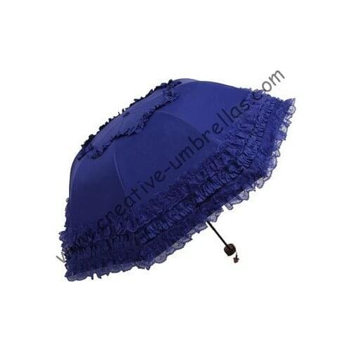 Princess umbrellas,100%sunscreen,UPF>50+,ladies'parasol,black silver coating,pocket parasol,UV protecting,lacing,assorted colour