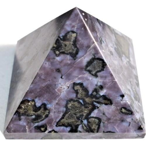 1pcs50mm Himalayan Mystic Indigo Gabbro Pyramid Crystal Energy