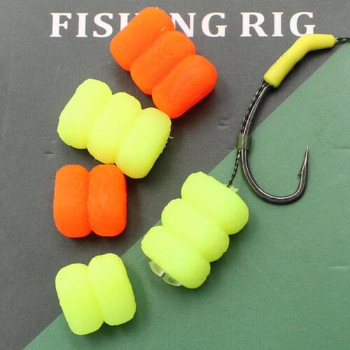 15 pcs Carp Fishing Accessories Slow Sinking Corn For Method Feeder Carp Baits Hair Ronnie Rigs Boilies For Carp Terminal tackle