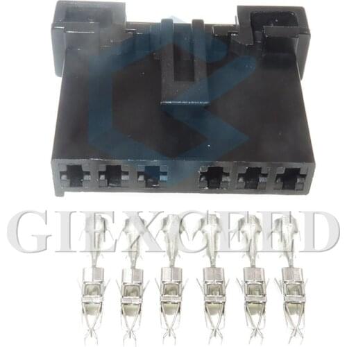 2 Sets 6 Pin Automotive Rear Tail Light Socket Turn Signal Light Connector Sockets For Ford