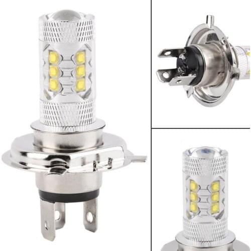 2 X H4 9003 HB2 HID White 80W LED Bulbs Car Fog DRL Driving Light Headlight 2 X H4 8000K 80W LED Fog Lights
