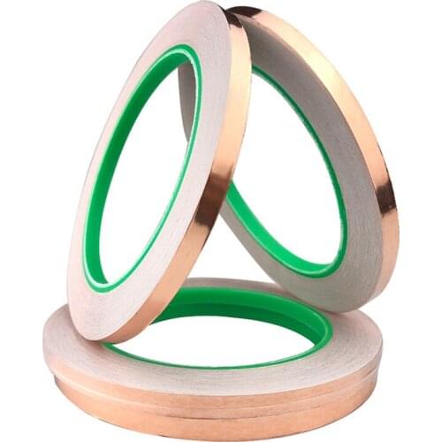 20-50m 3mm Single Side Conductive Copper Foil Tape Strip Adhesive EMI Shielding Heat Resist 20/30/50Meters Tape