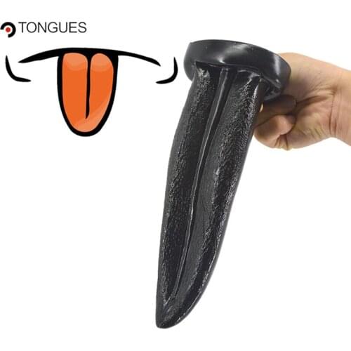 S shape tongue dildo suction cup g-spot stimulate anal plug matte surface anal dildo sex products butt plug insert stopper