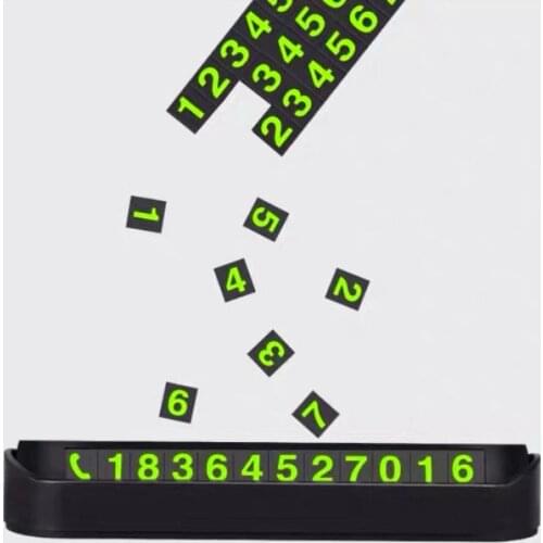Car Temporary Parking Card Phone Number Card Plate Telephone Number Car Park Stop Automobile Accessories Car-styling