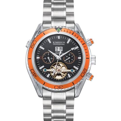 Fashion Watch Mens Waterproof Steel Belt Tourbillon Automatic Multi-function Luxury Fashion Mechanical Watch Explosion WA94