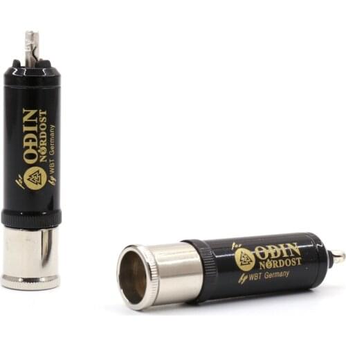 Pure copper silver plated RCA plug WBT RCA jack for audio interconnect cable