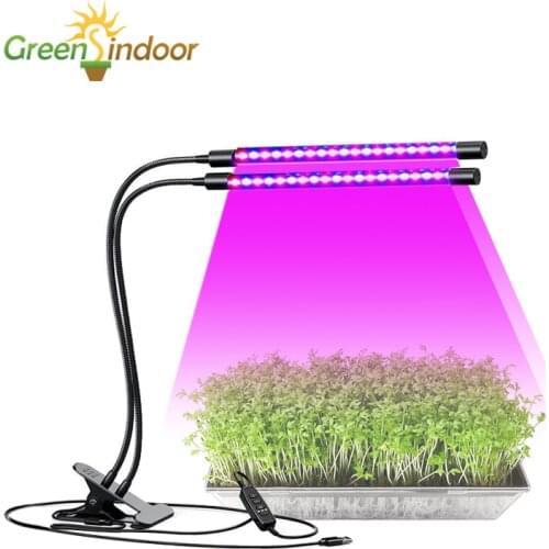 Led Grow Light Timer Phyto Lamp For Plants Full Spectrum Led Lights For Indoor Plants Microgreens Growing Lamp For Window Plant