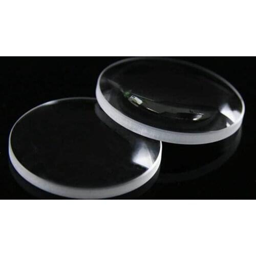 Custom made 8 MM diameter with focal length of 11 MM and radius of curvature 5.9 MM optical glass flat convex focusing lens