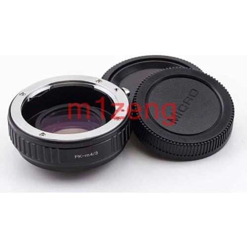 PK-m43 Focal Reducer Speed Booster adapter ring for pentax pk Lens to panasonic m4/3 GF6 gh5 gh4 EM5 EM1 em10 E-PL5 camera