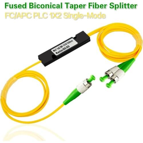 MINI FC/APC PLC 1X2 Single mode LC fiber optic splitter 1x2 FC APC plc splitter/ 1x2 plc Fiber splitter