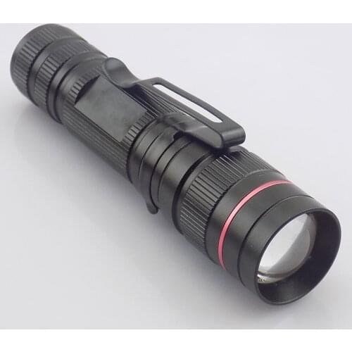 Mini Flashlight zoomable Q5 focus Tactical AA 14500 battery small pocket Flash light Torch Lamp high powerful flash torches