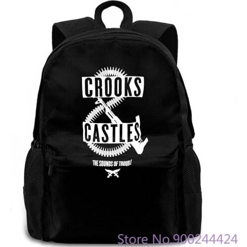 Crooks and Castles Mens Sounds of Trouble Men 2020 Brand Casual Pop Plus Size backpack