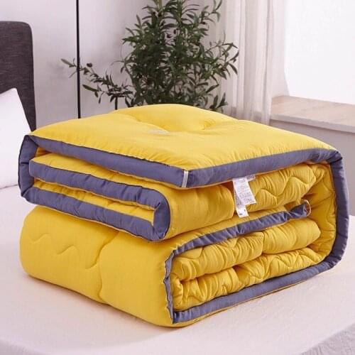 Solid Color Bedspread Soft Summer Comforter Quilts Washable Bed Quilt Air Conditioned Quilt Duvet Adults Summer Quilt