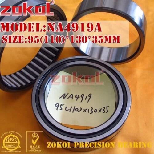 ZOKOL bearing NA4919 A NA4919A Entity ferrule needle roller bearing 95*130*35mm RNA4919A 110*130*35mm