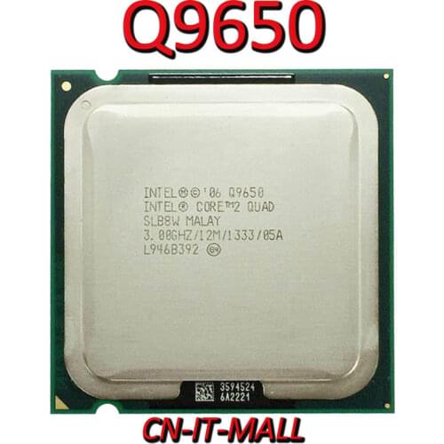Intel Core Q9650 CPU 3.0G 4 Core 4 Thread LGA775 Processor