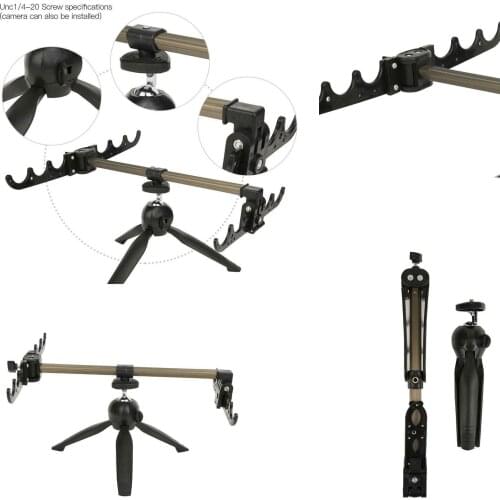 Adjustable Carp Ice Fishing Rod Stand Holder Fishing Pole Triangle Bracket Tripod Fishing Tackle Accessory