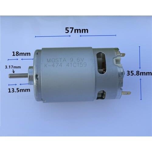 Brand new 3V~12V 550 DC motor carbon brush large power electric drill motor