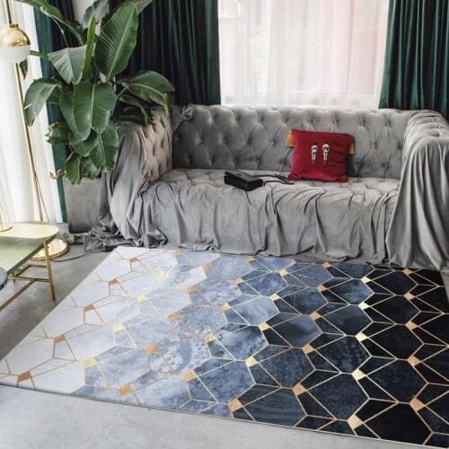 Modern Fashion Home Area Rugs Geometric Pattern Soft Carpets New Nordic Simple Living Room Bedroom Coffee Table Floor Mats/Rug