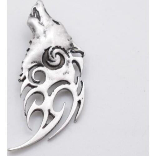 10PCS new design howling wolf pendant viking wolf men necklace celt necklace jewelry SanLan