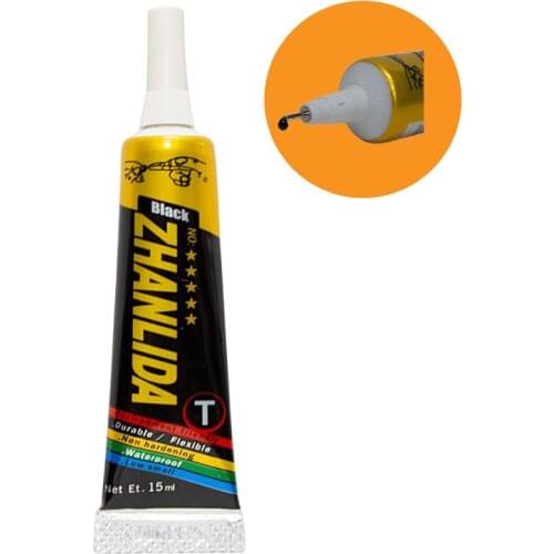 15ML Zhanlida DIY Clothes Mobile Phone LCD Touch Screen Shoes Craft Glue Jewelry T Hard Strong Soft Glue In Stock Wholesale