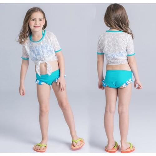 2019 Girls Bikini junior girls swimsuit cute little fish swimming suit infant Girl children Bathing Suit For Girls Swimwear