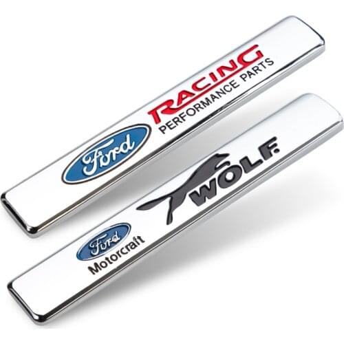 3D Metal Car Emblem Sticker Auto Badge Decal Sticker Accessories For Ford Focus Fiesta Kuga Ranger S MAX Mondeo Fusion Mustang