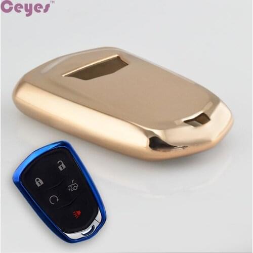 Auto Car-Styling Soft TPU Covers Shell Stickers Badge Case For Cadillac CTS XTS ATS ATS-L XLS SRX Protective Blade Car Styling