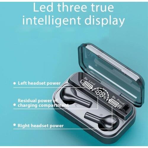 Noise Cancelling TWS Wireless Bluetooth Earphones Stereo HD Sound Earbuds Handsfree Headsets with Charging Box for Cell Phones