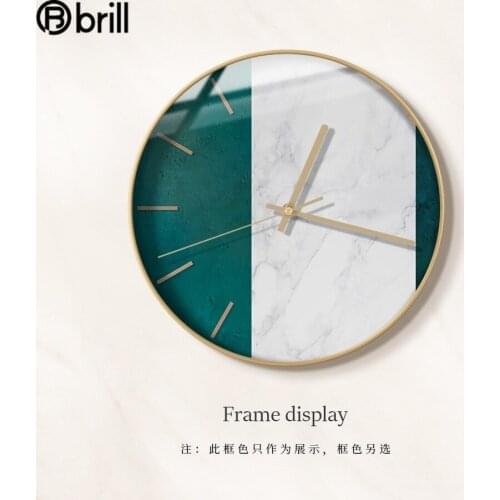 Metal Large Wall Clock Modern Design 3d Mute Quartz Marble Clocks Wall Home Decor Luxury Horloge Murale Design Moderne Reloj