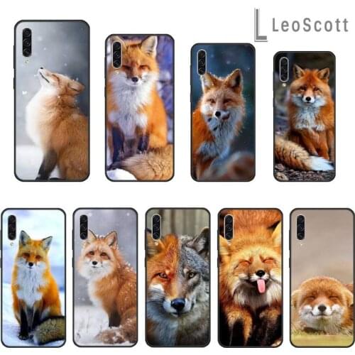 Animal fox in the wild winter Phone Case For Samsung Galaxy J2 J4 J5 J6 J7 J8 2016 2017 2018 Prime Pro plus Neo duo