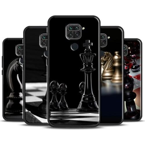Chess Pieces Case For Xiaomi Redmi Note 10 Pro 8 9 Pro Note 9S 8T Cover Shell For Redmi 9T 9A 9C 7A 8A