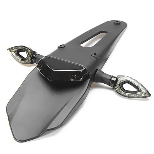 Smoke LED Enduro Fender Brake Tail Light Turn Signal Light Motorcycle Universal For Honda Yamaha Suzuki Kawasaki BMW