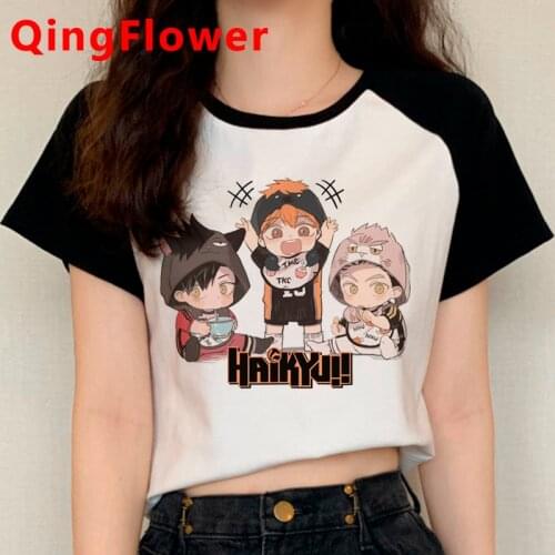 Japanese Anime Oya Oya Oya Haikyuu T Shirt Men Summer Tops Kuroo Cartoon T-shirt Karasuno Kawaii Fly High Graphic Tees Male