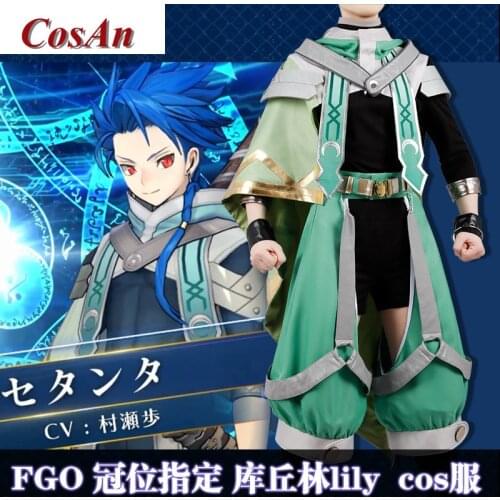 Hot Game Fate/Grand Order Setanta Cosplay Costume Fashion Combat Uniform Unisex Activity Party Role Play Clothing Custom-Make