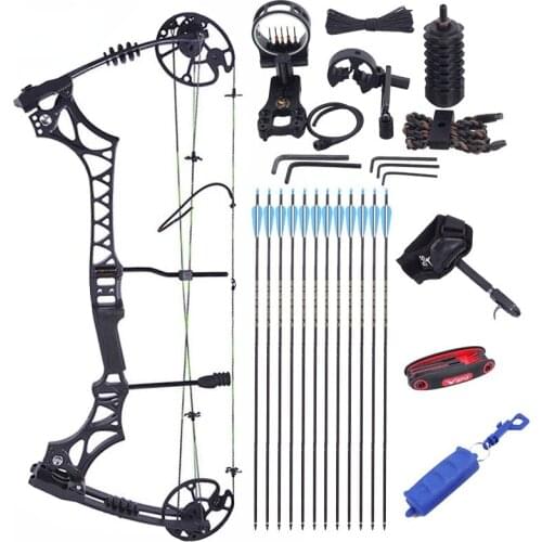 Junxing M129 Composite Pulley Bow Archery Bow Outdoor Archery Equipment 30-70 Pounds Adjustable Accessory Set