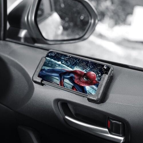 LEEPEE Adjustable Width Car Interior Accessories Multifunction Car Cell Phone Holder GPS Display Bracket Self-adhesive